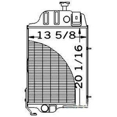AT32527 Radiator fits John Deere 401D