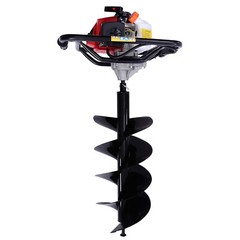63CC 2-Stroke Gasoline Hole Digger, 3HP Lawn Drilling Machine, Post Hole Digger