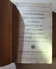 TM5 3042 War Department Technical Manual Diesel Tractor Caterpillar Bulldozer