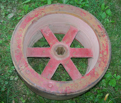 13″ OD, 6-1/2″ Flat Belt Pulley Massey Ferguson Harris 32198-A, 1-3/8″ 6 Splines