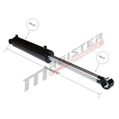 Hydraulic Cylinder Welded Double Acting 4″ Bore 36″ Stroke Cross Tube 4×36 NEW