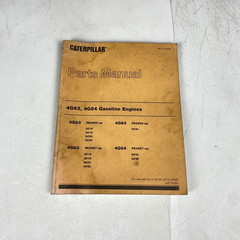 Caterpillar 4G63, 4G64 Gasoline Engines Parts Manual (Part Number: 98715-40020)