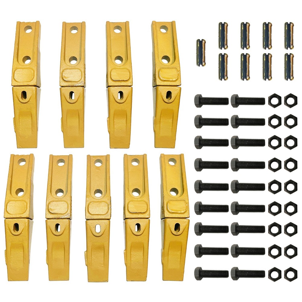 9 Set Skid Steer Bucket Bolt-On Shanks, Teeth, & Pins – Assembly 6737322Y
