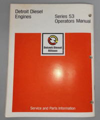 Detroit Diesel Allison Series 53 Operators Manual 6SE337 Rev 9/74 (C2)
