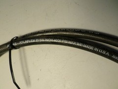QTY 1 AW34545 John Deere Hydraulic Hose 08 ORFS Fittings 36 inch long 3/8 Hose