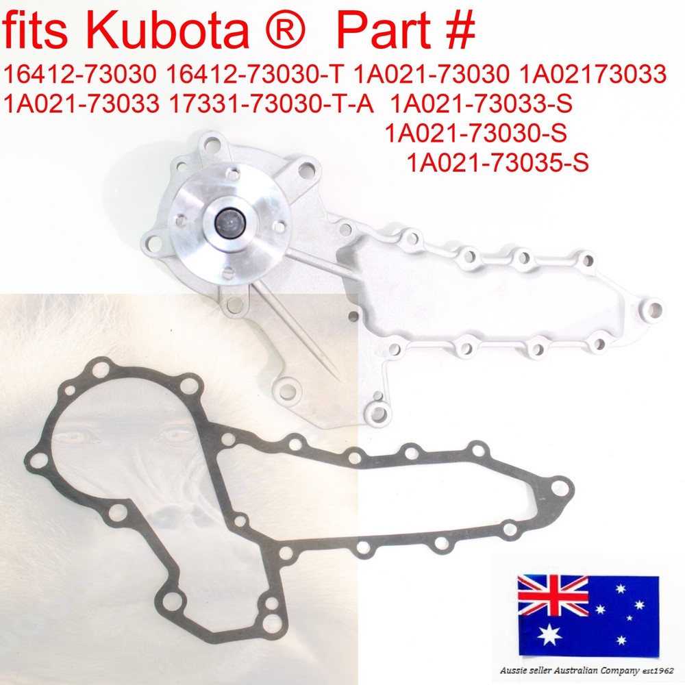 fits Kubota Water Pump L3300DT-GST L3301DT L3301H L3302H L3400DT/HST L3400F