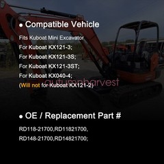 8pcs Bottom Roller Kit FIT Kubota KX121-3 SS ST Mini Excavator Track RD118-21700