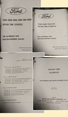 Ford Tractor And Equipment Service Operation Time Schedules