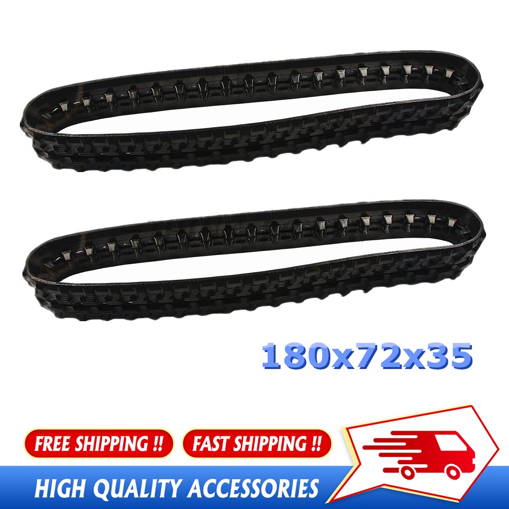 2PCS For JCB 8008CTS Rubber Track – 180x72x35 – Cross Application Tread