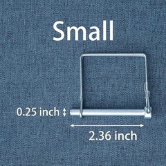 4 Pcs Zinc Plated Carbon Steel Trailer Coupler Pin, Square Safety Hitch Pin 1/4″