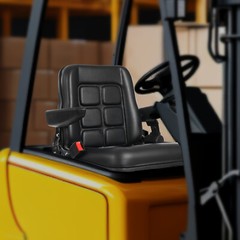 Forklift Seat Forklift Seat with Safety Belt and Armrest Tractor Excavator Seat