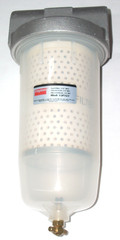 Dayton 12F727 Fuel Filter w 3/4 NPT 10 Micron 4 1/4 Dia, 10 1/4 L, 20 GPM Flow