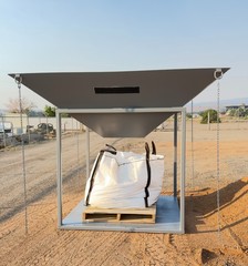 Bear Iron Works Bulk Bag Filler Hopper / Super Sack Sandbagging Bagger