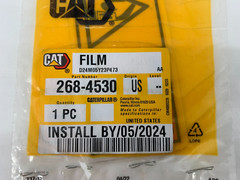 Caterpillar 268-4530 Warning Film Label Decal