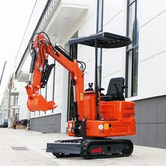 Mini Excavator 1 Ton Tracked Excavator B&S 13.5HP EPA Pilot Control Digger
