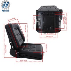 Universal High Quality Tractor Forklift Seat Adjustable Fold Down Forklift Seat