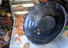Gold Pan 34 cm 14 inch Black Plastic Gem Fossicking Panning Prospecting Detector