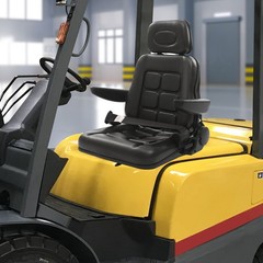 35°-180° Adjustable Tractor Seat Universal Forklifts Chair PVC Harvester Seating