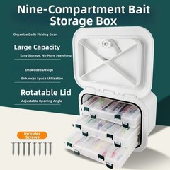 Marine Boat Storage Box Embedded Console Organization Box for Bait Fishing Gear
