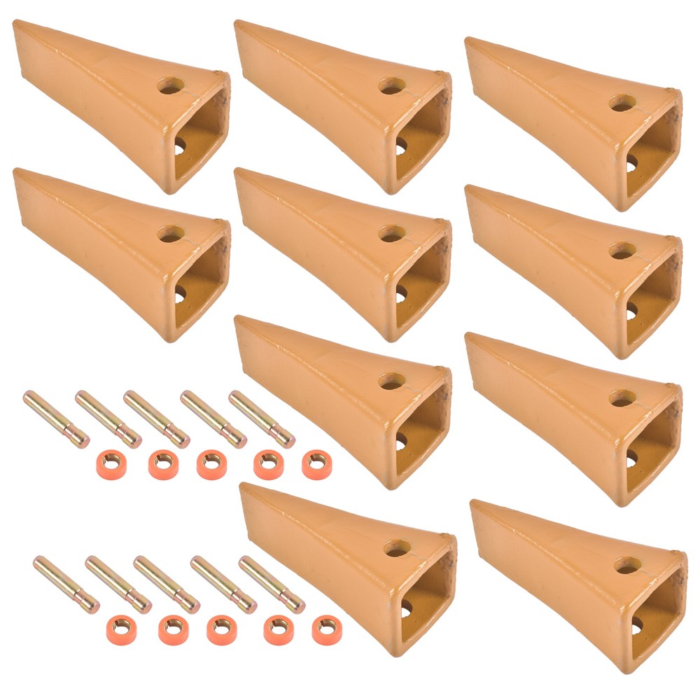 10x 1U3202 Bucket Teeth w/ Pins 8E6208 Retainers 8E6209 Fits for CAT J200 Series
