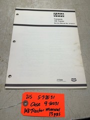 J I Case Models 108 Lawn Tractor Transaxle Service Manual 9-50231