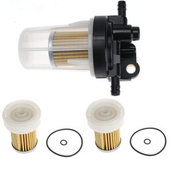 Fuel Filter Assembly 6A320-58862 w/ 2pc 58830 Filter Element for Kubota B Series