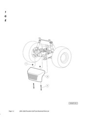 2005 2006 Gas & Electric Service Parts Manual Club Car Precedent 0406P