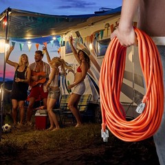 100FT Indoor Outdoor Extension Cord, 16AWG 10Amps 1250W, 3 Prongs Appliance Elec