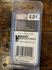 4.0 Tkp Deflector Nozzle White Valley Industries Df4.0-csk 140 Degree 10-45 Psi
