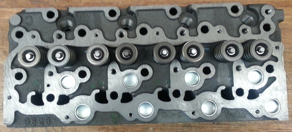 New Kubota KX121-3 Cylinder Head with Valves Installed