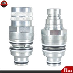Male & Female Flat Face Coupler Kit For Bobcat T250,T300,T320 6679837 6680018
