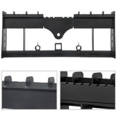 48″ 4000lbs Skid Steer Pallet Fork Quick Attach W/Receiver Hitch & Spear Sleeves