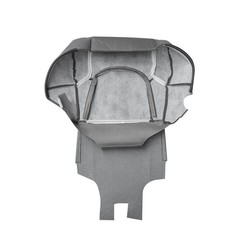 Passenger Side Bottom Top Cloth Seat Cover Nissan Frontier 2005-2019 Steel Gray