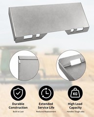 3/8″ Skid Steer Attachment Plate Universal Quick Attach Mount Plate for Tractors