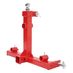 3 Pt Gooseneck Ball Hitch Adapter 2″ Receiver Trailer Drawbar For Cat1 tractors