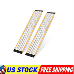2pcs 5ft Aluminum ATV Truck Shed Ramp Loading Ramps For Motorcycle Mower 880 lbs