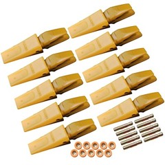 119-3204 CAT Style J200 Backhoe Bucket Shanks & 1U3202 Dirt Teeth with Pins 10PK