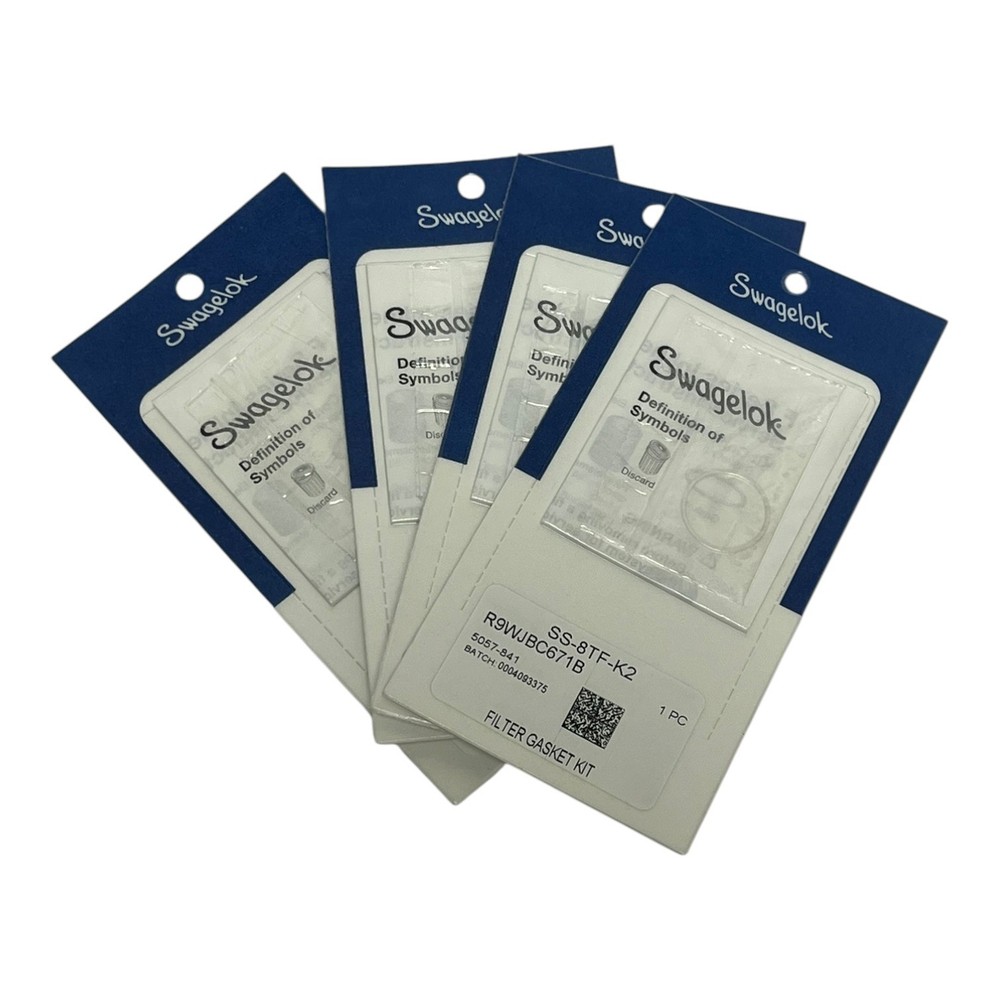 Lot of 4 Swagelok SS-8TF-K2 TF Series Filter Replacement Gasket Kits New Sealed
