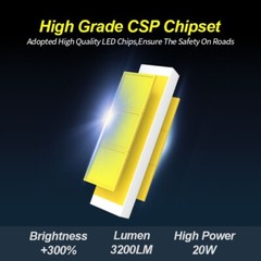 🌟2 SUPERIOR LED Headlight Bulbs for John Deere 6125M; 6140M; 6150M ⬆️Visibility