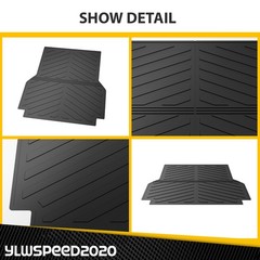 5FT Truck Bed Mat Liner Fit for 2005-2023 Toyota Tacoma Double Cab All Weather