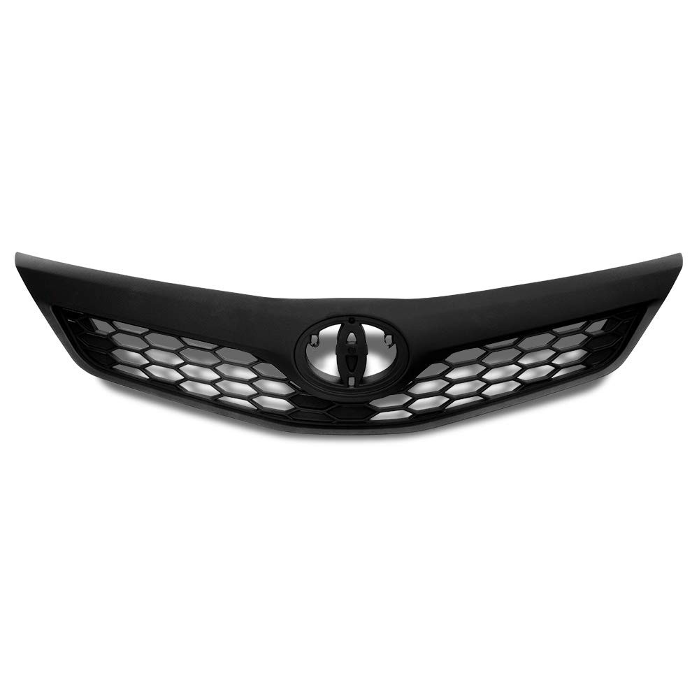 Front Upper Mesh Grille Matte Black Toyota Camry SE XSE Sedan 2012-2014