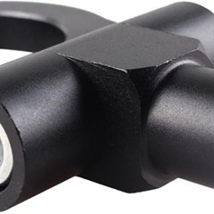 Universal Car Front Bumper Screw-on Tow Hook Aluminum 16mm Tow Hook Front Black