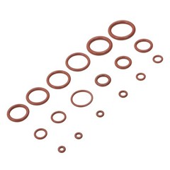 185 Pcs FKM Brown O-Ring Kit,75A Durometer,18 Kind Size from 2.57mm to 20.22mm