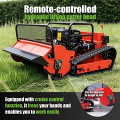 15HP Remote Control Lawn Mower Crawler Brush Cutter 65° Climbing