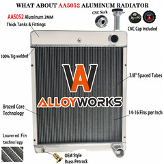 4 Row Radiator Fits International 766 886 966 986 1086 1566 1586 A71611C1