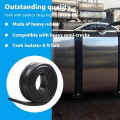 Lusperi 2 inch Fuel Tank Rubber Strap,6FT for Most 6 feet x 2 inches, 2IN 6FT