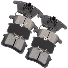 D340 Front Rear Ceramic Disc Brake Pads Kit For A3 Golf Jetta 2010-2013