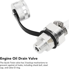 Quick Twist Engine Oil Drain Valve with Pipe M12 M14 M16 M20 1/2-20 NEW