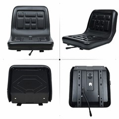 Universal Tractor Seat Tracks Thickly-padded Seat & Backrest w/ 140 mm Slide