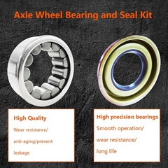 Rear Left and Right Axle Wheel Bearing and Seal Kit Compatible with Chevy Blazer